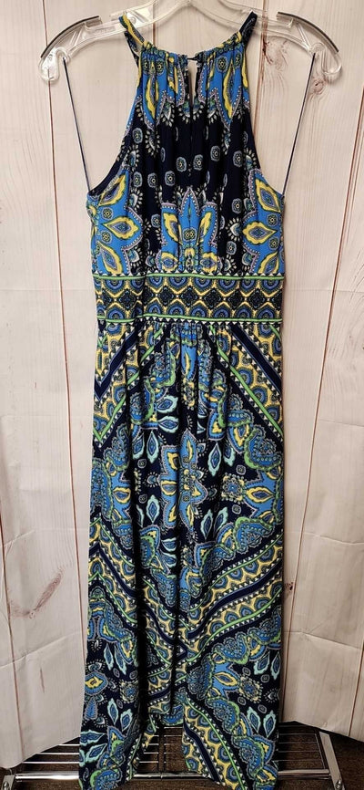 London Times Women's Size 6 Blue Dress