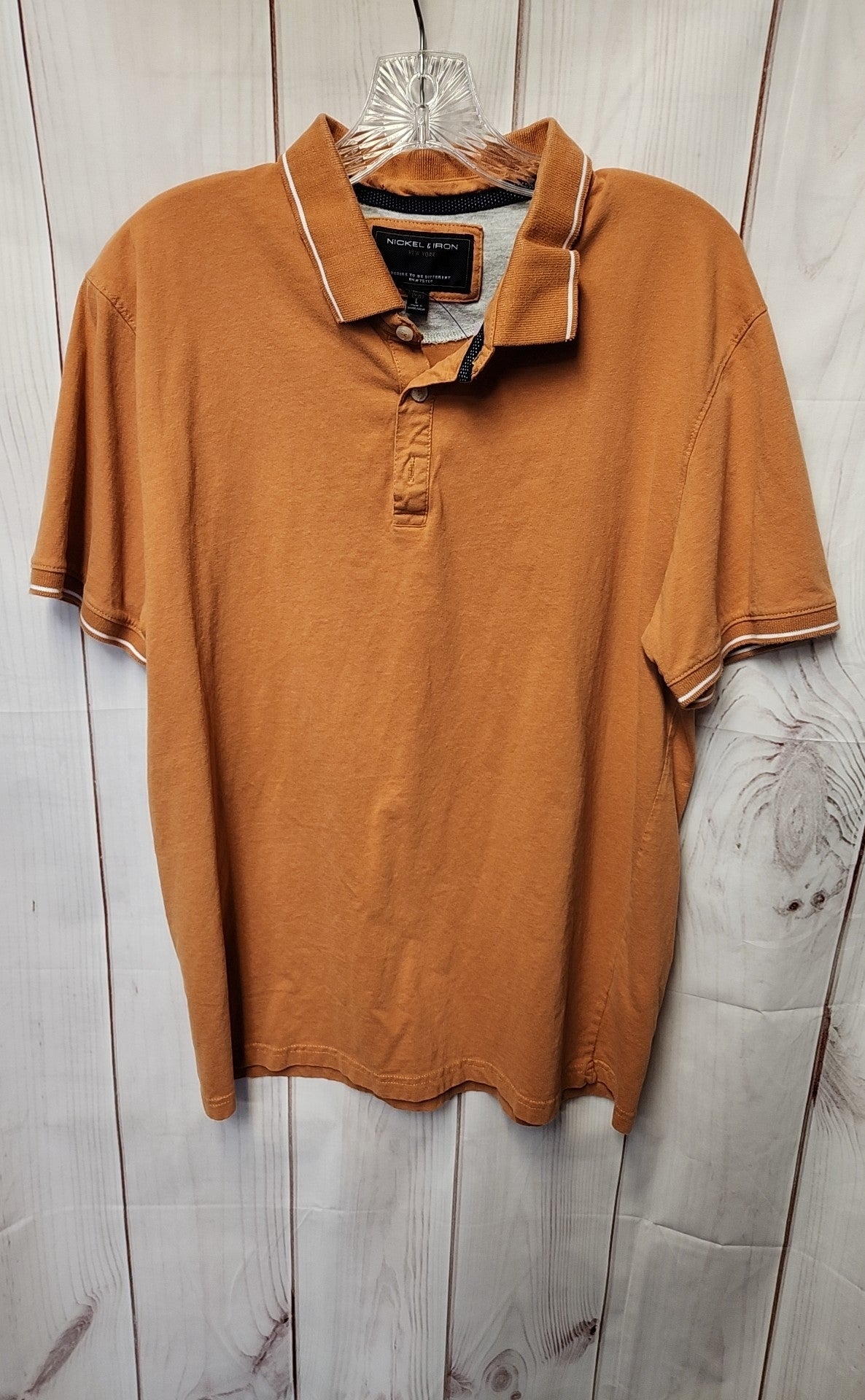 Nickel & Iron Men's Size L Orange Shirt