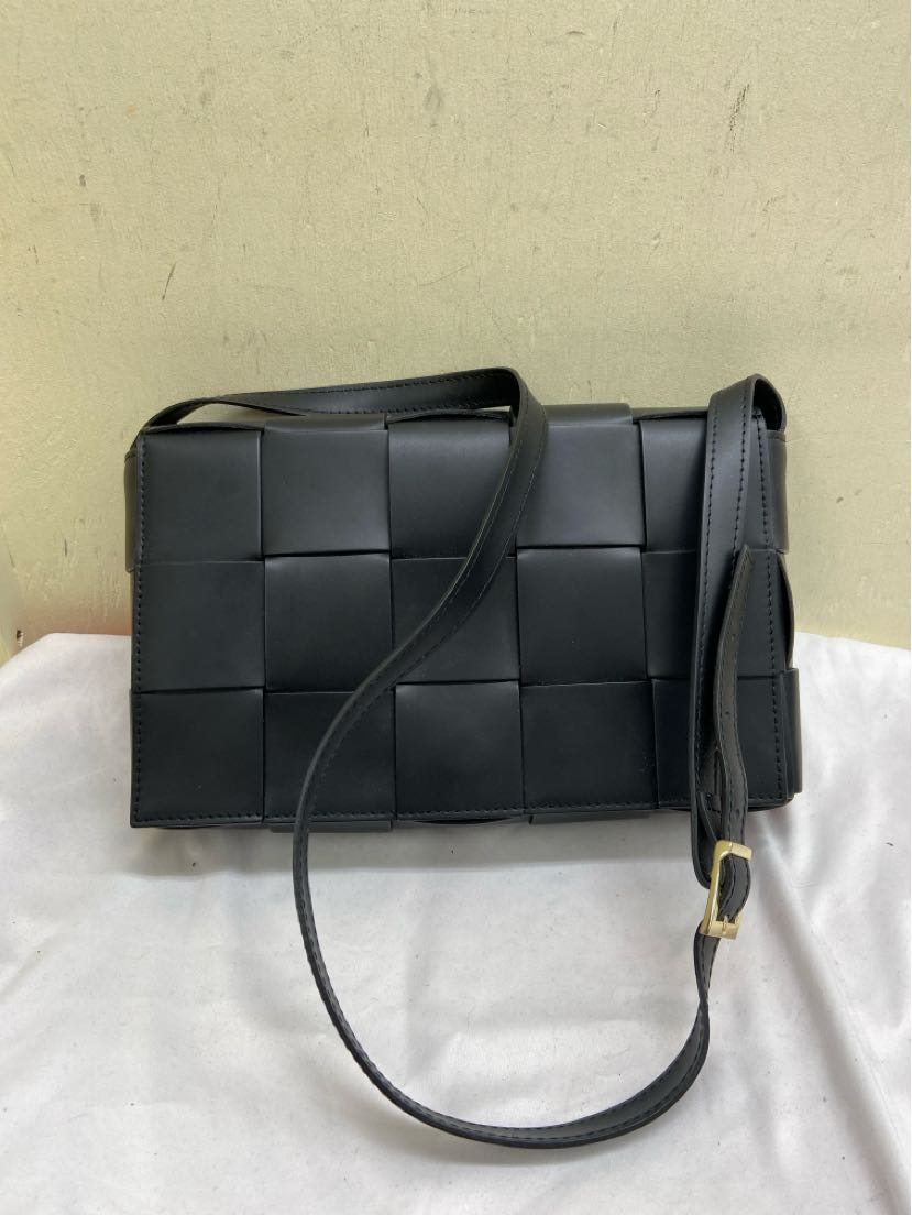 Stella Bianca Black Leather Purse Bag