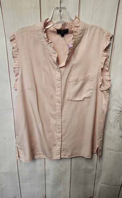 Velvet Heart Women's Size M Pink Sleeveless Top
