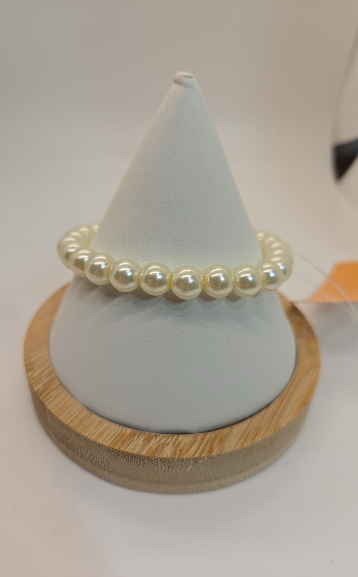 White Beaded Bracelet
