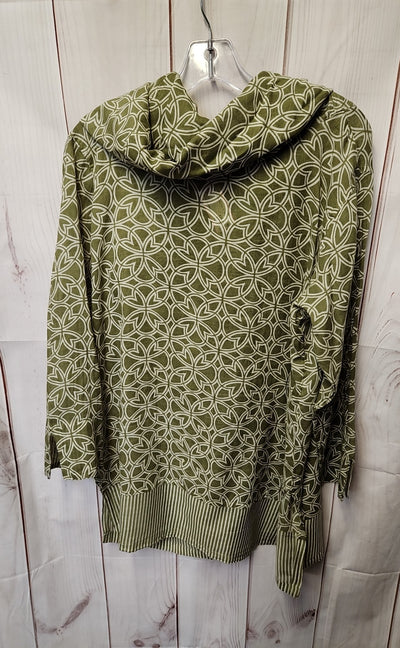 Gretchen Scott Women's Size XL Green Long Sleeve Top