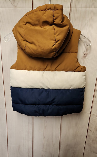 H&M Boy's Size 2 Blue & Brown Vest