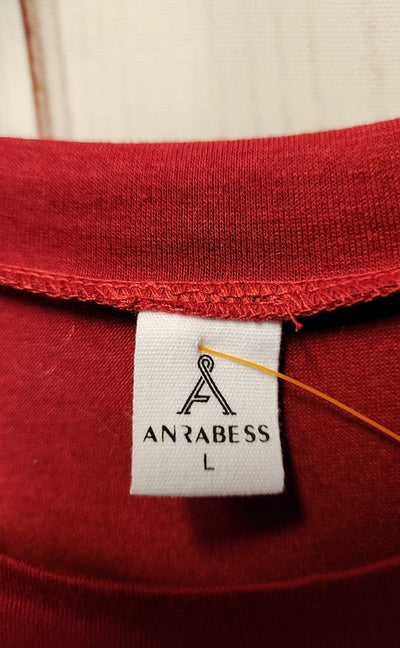 Anrabess Women's Size L Red Dress