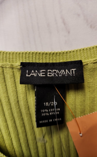 Lane Bryant Women's Size 18/20 Green Short Sleeve Top