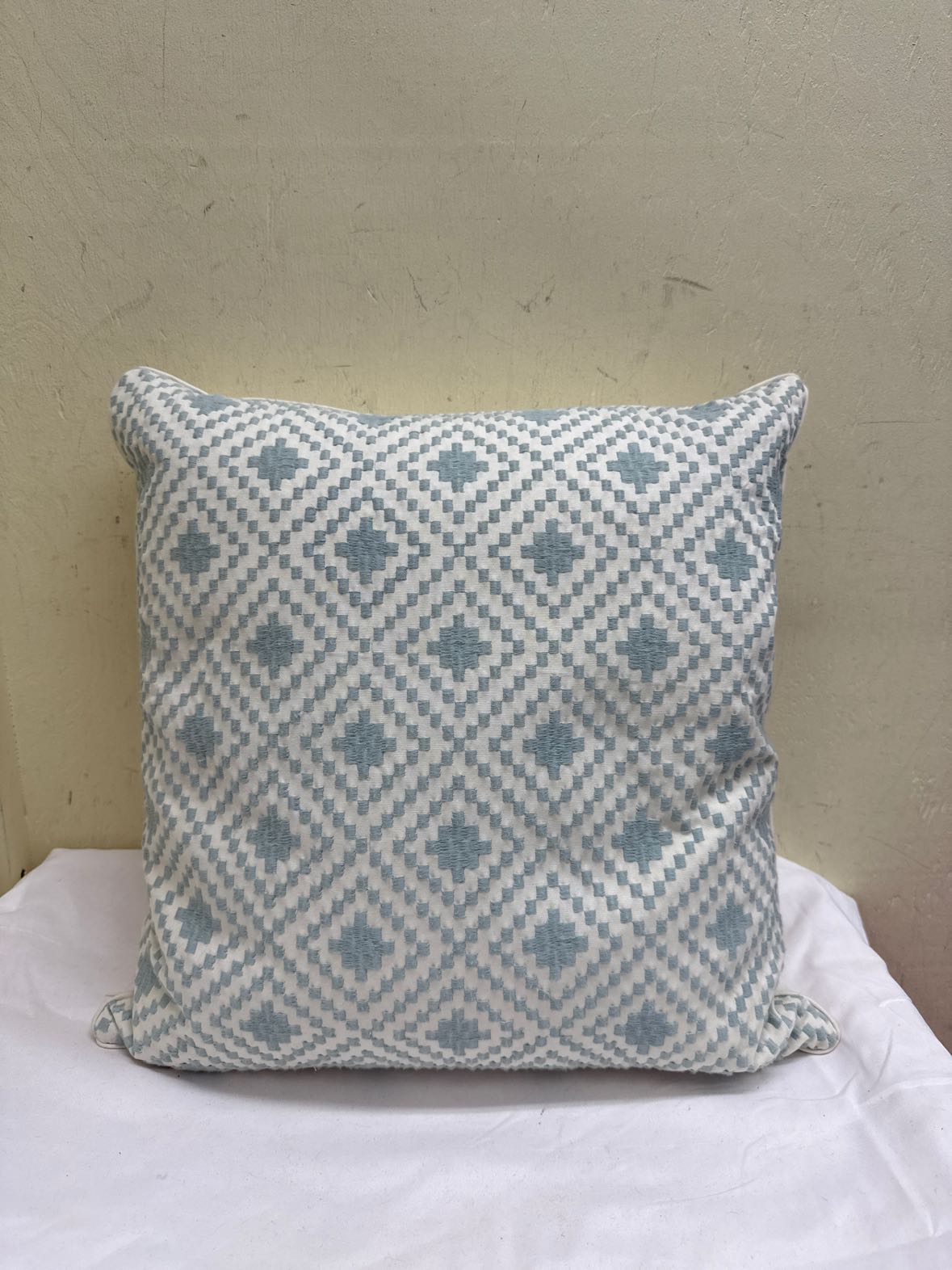 White & Blue Pillow
