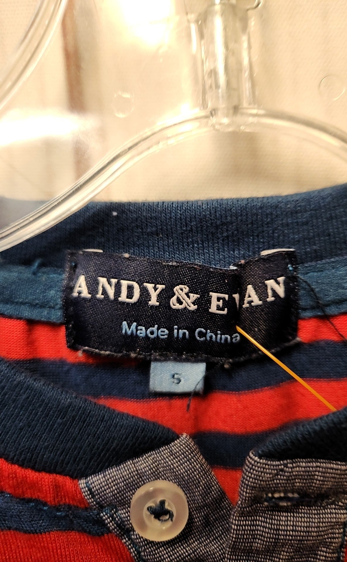 Andy & Evan Boy's Size 5 Red & Blue Shirt