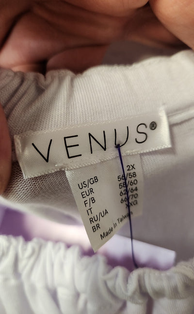 Venus Women's Size 2X White Dress