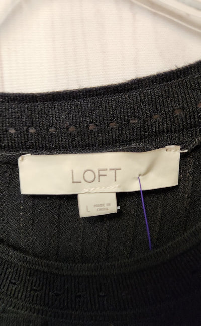 Loft Women's Size L Black Dress