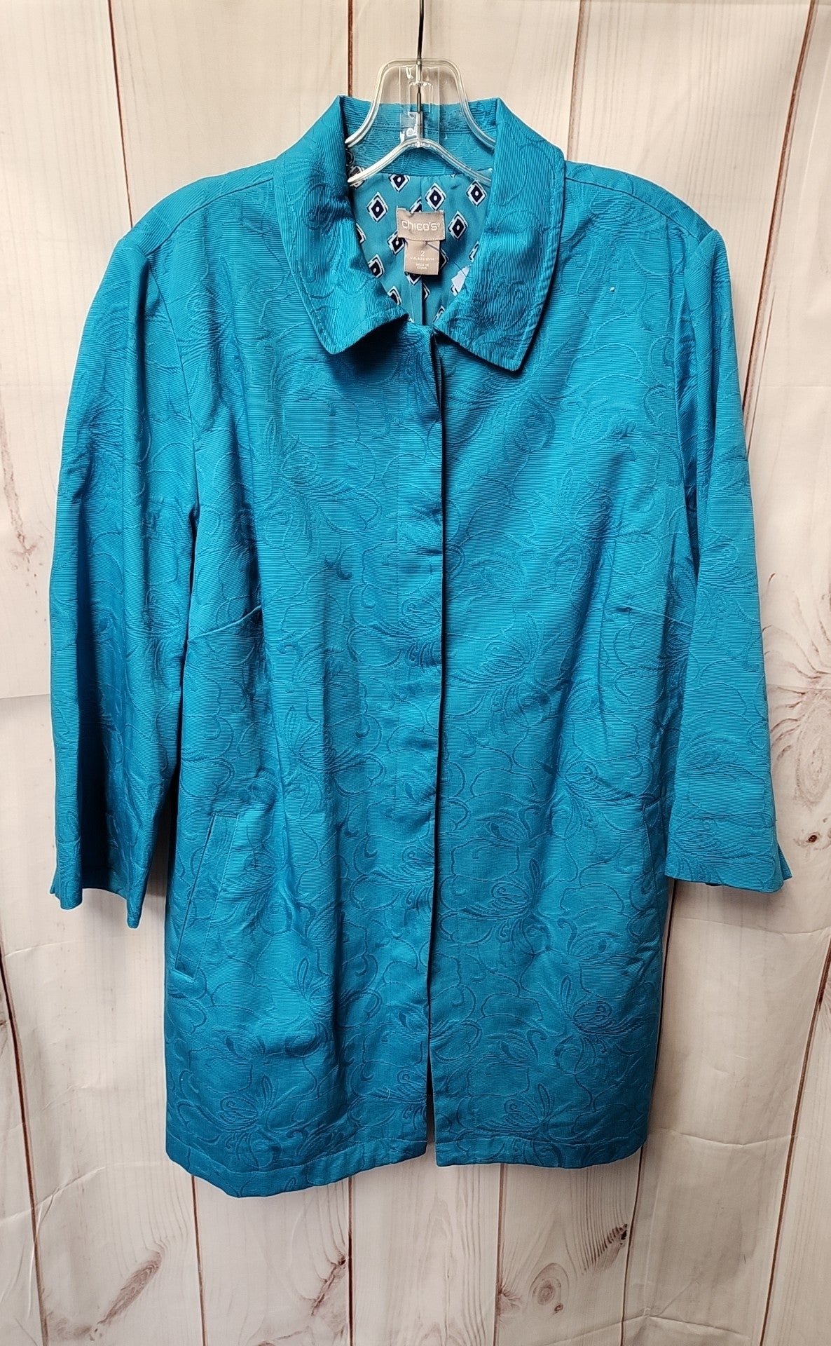 NWT Chico's Women's Size L Blue Jacket