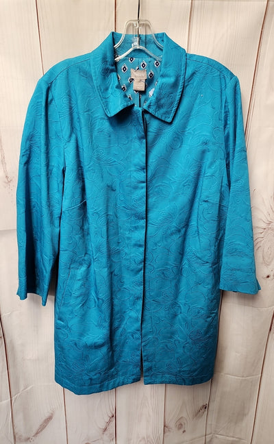 NWT Chico's Women's Size L Blue Jacket