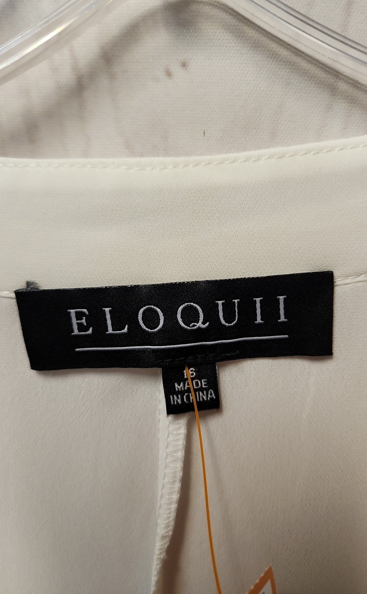 Eloquii Women's Size 16 White Long Sleeve Top