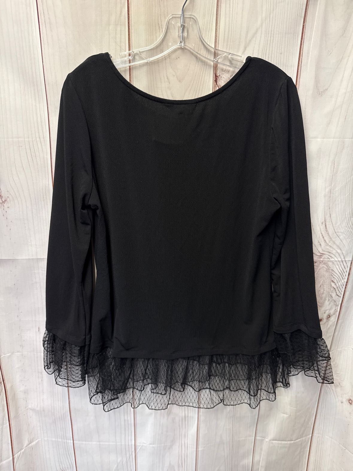 Adiva Women's Size M Black 3/4 Sleeve Top