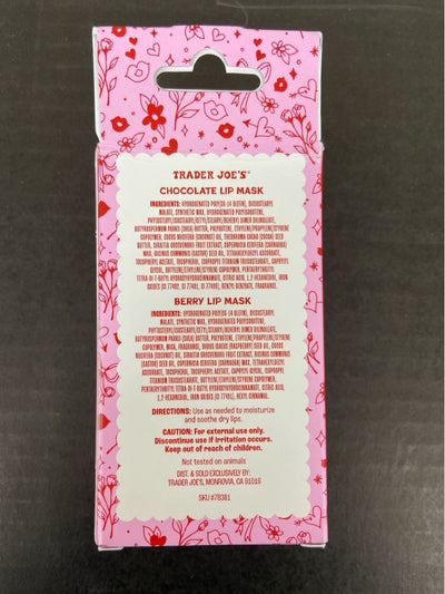 NIB Trader Joe's Lip Mask Duo Cosmetic