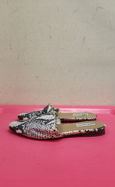 Steve Madden Women's Size 8 Beige Snakeskin Flats