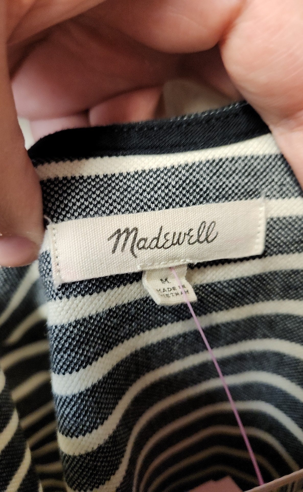 Madewell Women's Size M Black & White Dress