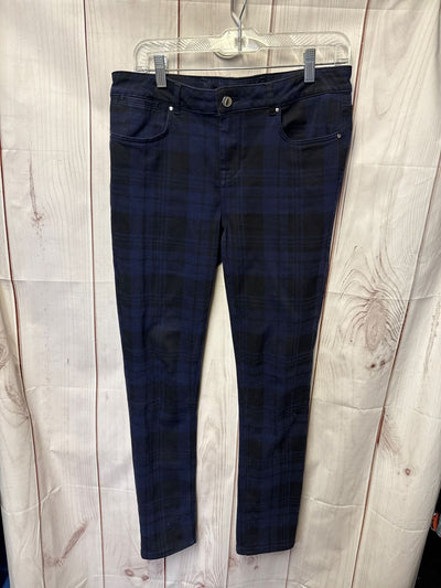 Karen Millen Women's Size 8 Black & Blue Pants