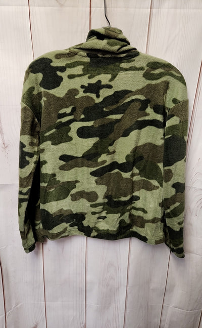Derek Heart Women's Size M Green Camo Sweatshirt