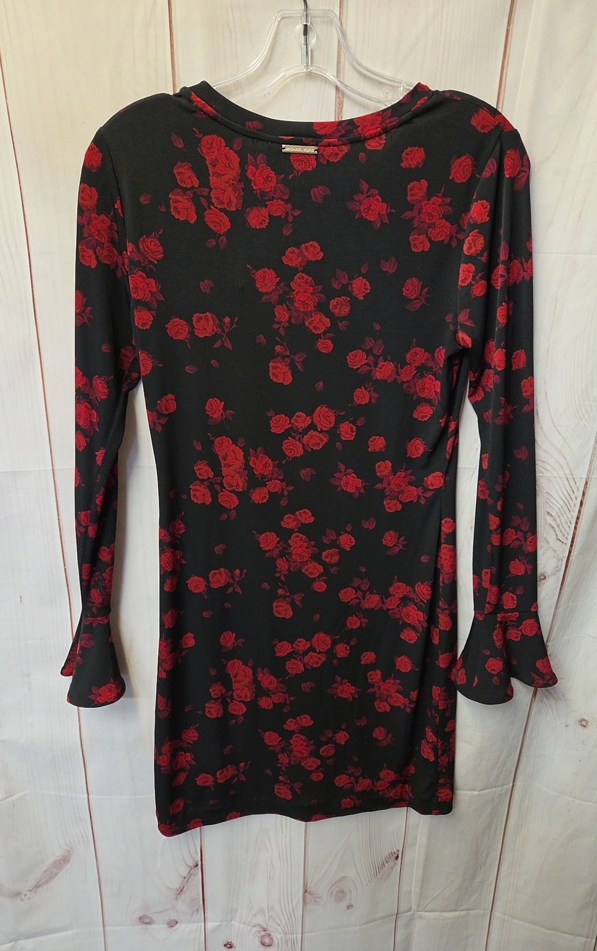 michael kors red and black dress Michael Kors Women's Size S Black & Red Floral Dress