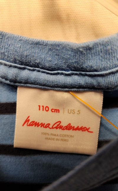 Hanna Andersson Boy's Size 5 Blue Shirt