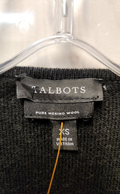 Talbots Women's Size XS Gray Cardigan