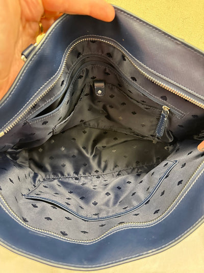 Kate Spade Navy Leather Tote Bag