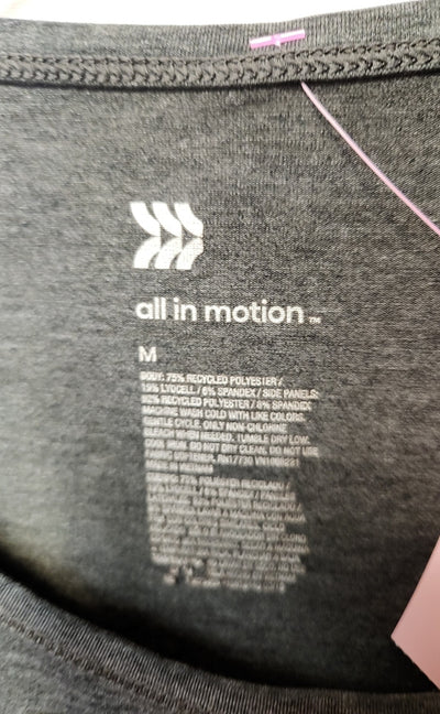 All in Motion Women's Size M Gray Short Sleeve Top