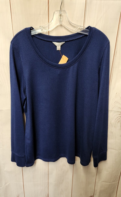 Charter Club Women's Size XL Blue Long Sleeve Top