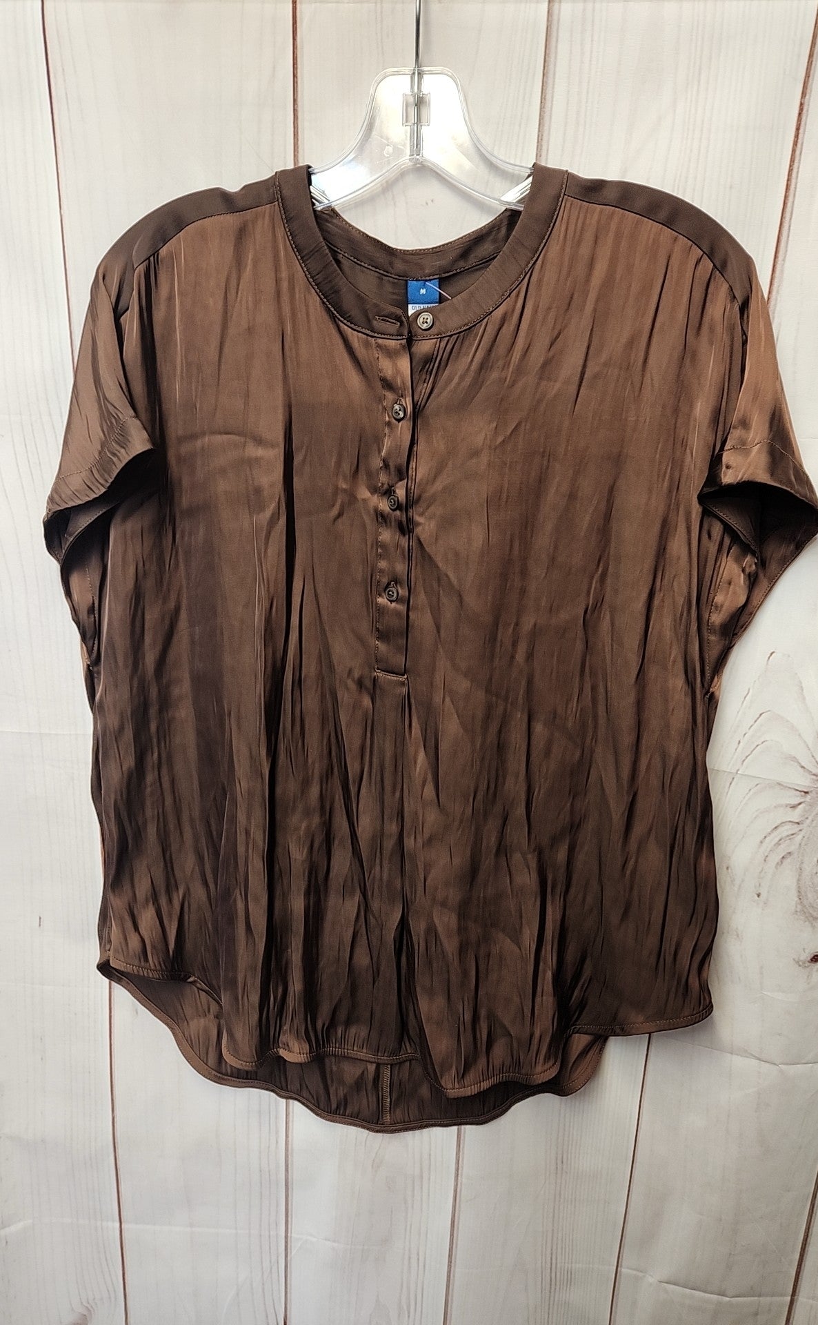 Old Navy Women's Size M Brown Short Sleeve Top
