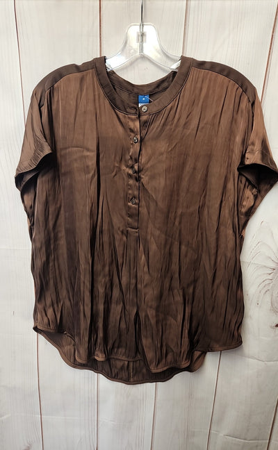 Old Navy Women's Size M Brown Short Sleeve Top