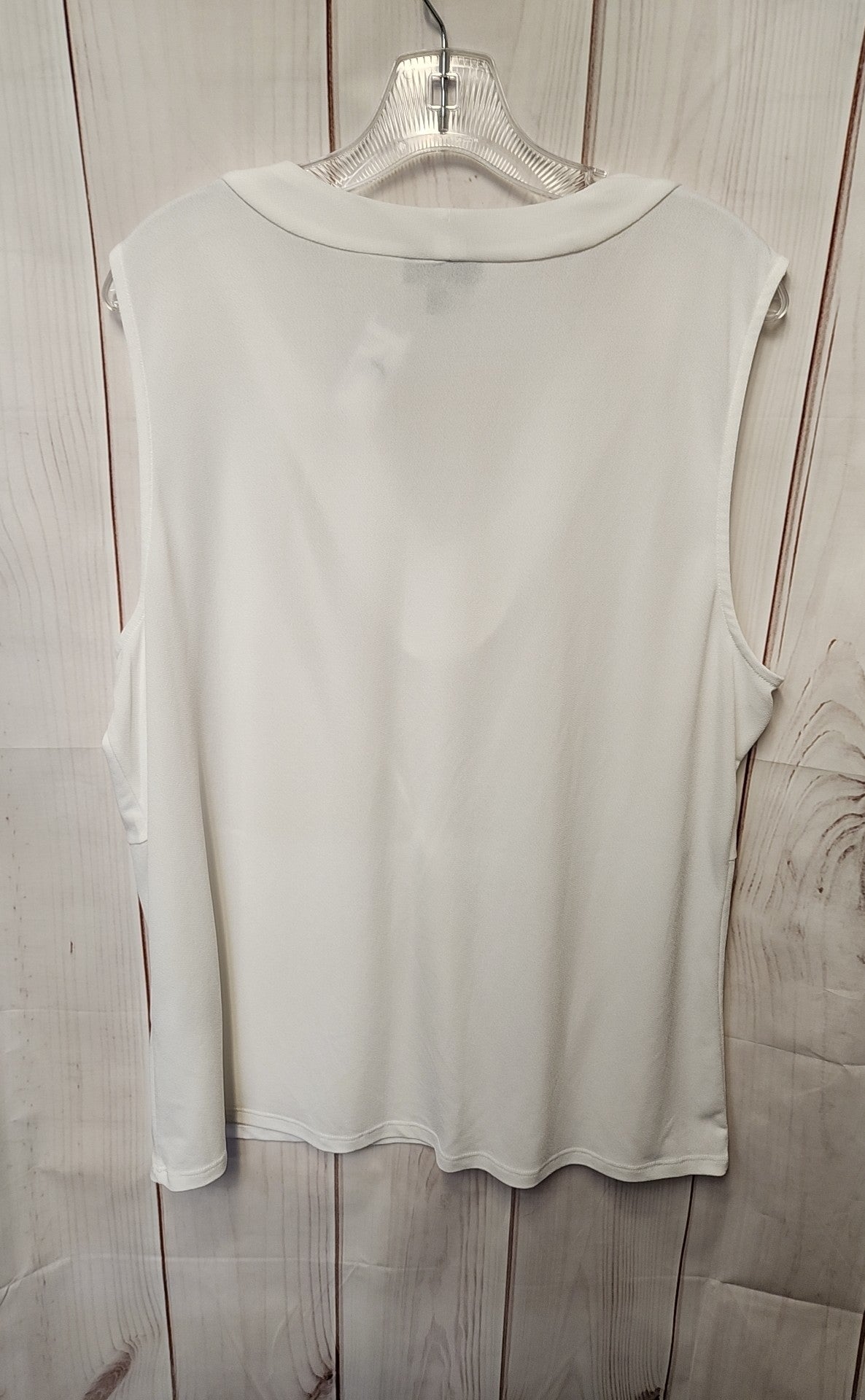 Alfani Women's Size XXL White Sleeveless Top