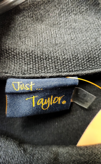 Just Taylor Women's Size S Gray & Black Dress