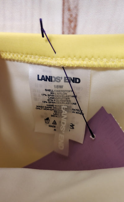 NWT Lands End Women's Size 18 Yellow Swim Bottom