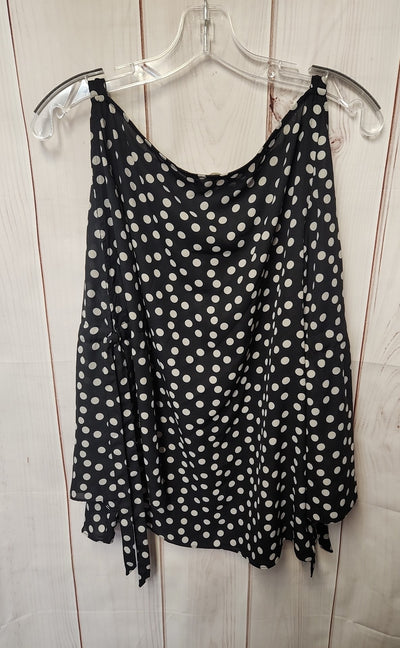 NWT Max Studio Women's Size M Black Cold Shoulder Top