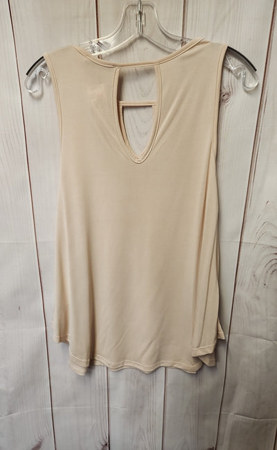 NWT Nic & Lulu Women's Size M Beige Sleeveless Top