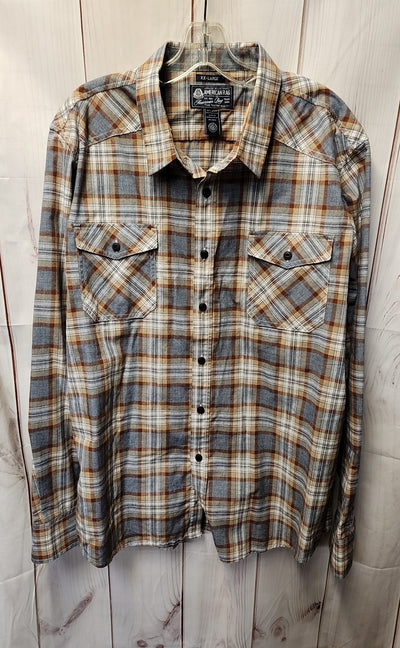 American Eagle Men's Size XXL Brown Shirt