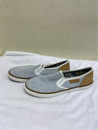 Tommy Bahama Women's Size 9-1/2 White Stripe Flats