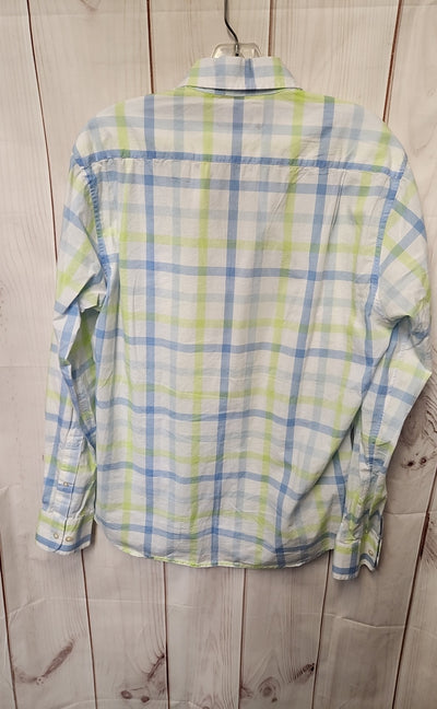 Bonobos Men's Size M White & Blue Shirt