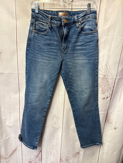 Kut from the Kloth Women's Size 4 = 27 Blue Catherine Crop Straight Leg Jeans