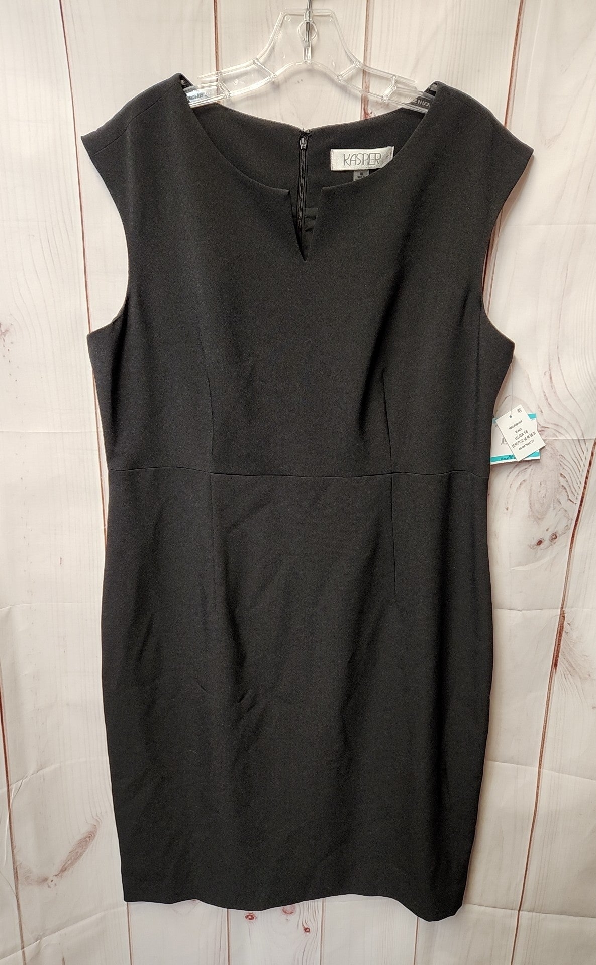 NWT Kasper Women's Size 16 Black Dress