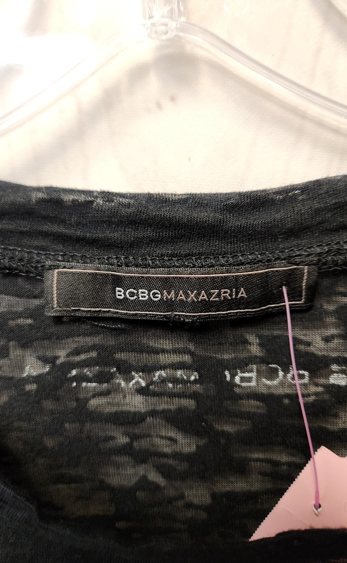 BCBG Maxazria Women's Size XS Black Short Sleeve Top