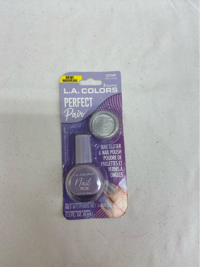 NIB LA Colors Perfect Pair Nail Polish & Glitter Set Cosmetic