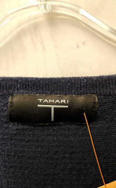Tahari Women's Size M Navy Sweater