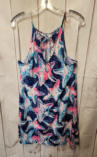 Lilly Pulitzer Women's Size L Blue Dress