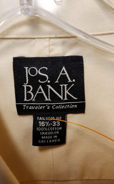 Jos A Bank Men's Size L Yellow Shirt