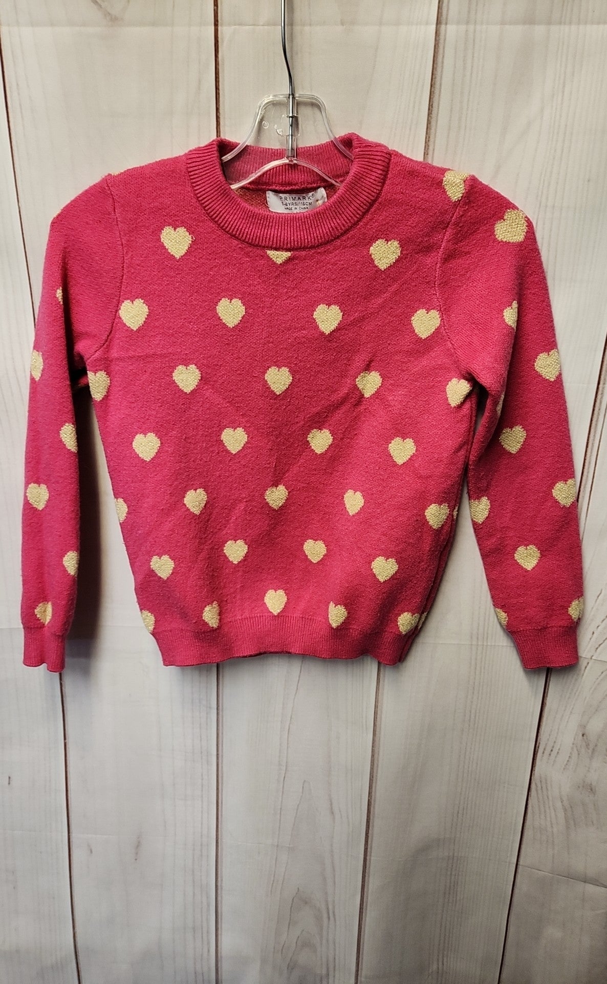 Primark Girl's Size 5/6 Pink Sweater