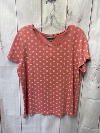 Style & Co Women's Size XL Pink Short Sleeve Top