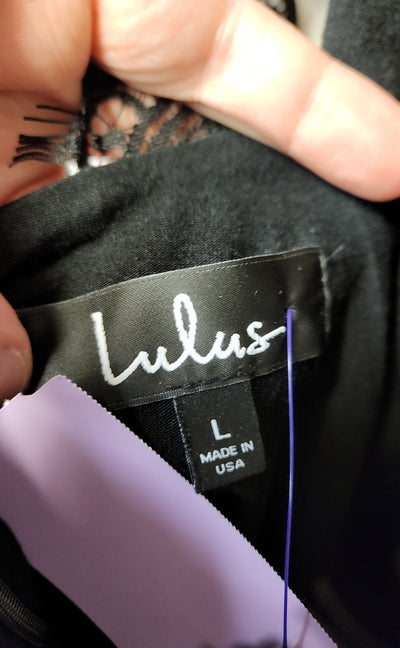 Lulus Women's Size L Black Dress