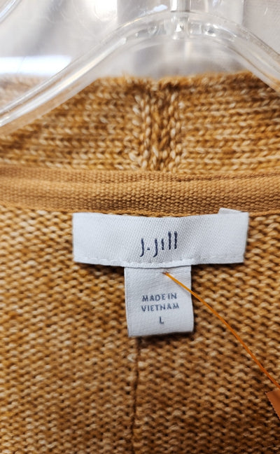 J Jill Women's Size L Tan Cardigan