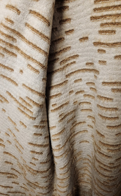 Logo Women's Size 1X Brown Reversible Cardigan